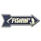 Signmission Gone Fishin Arrow Decal Funny Home Decor 24in Wide D-A-8-999841 - alternate 1
